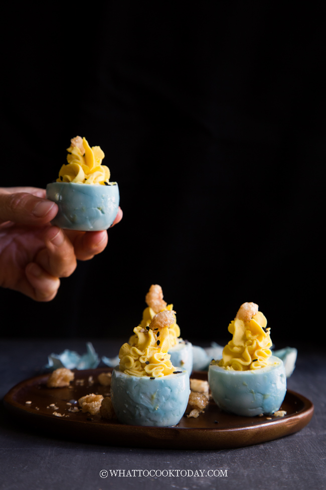 How To Make Marbled Deviled Tea Eggs (in 5 Simple Steps)