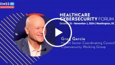 Greg Garcia at Cybersecurity Working Group_Healthacre Cybersecurity Forum  2024