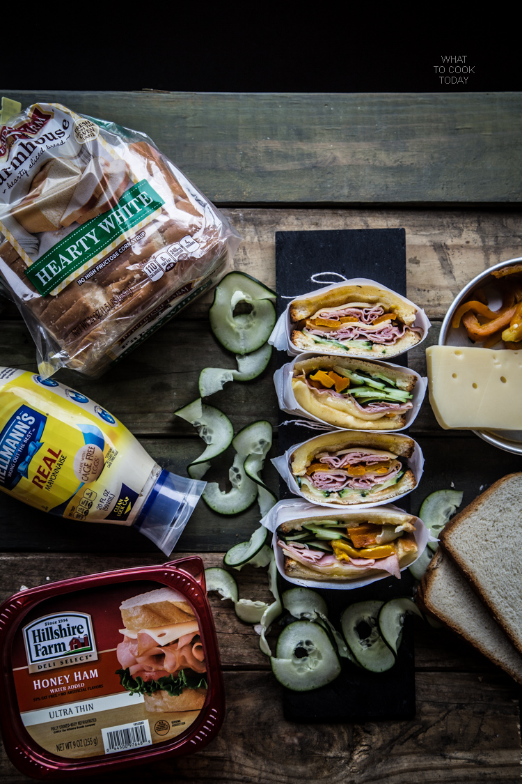 Ham and Gruyere sandwich #SandwichWithTheBest #ad