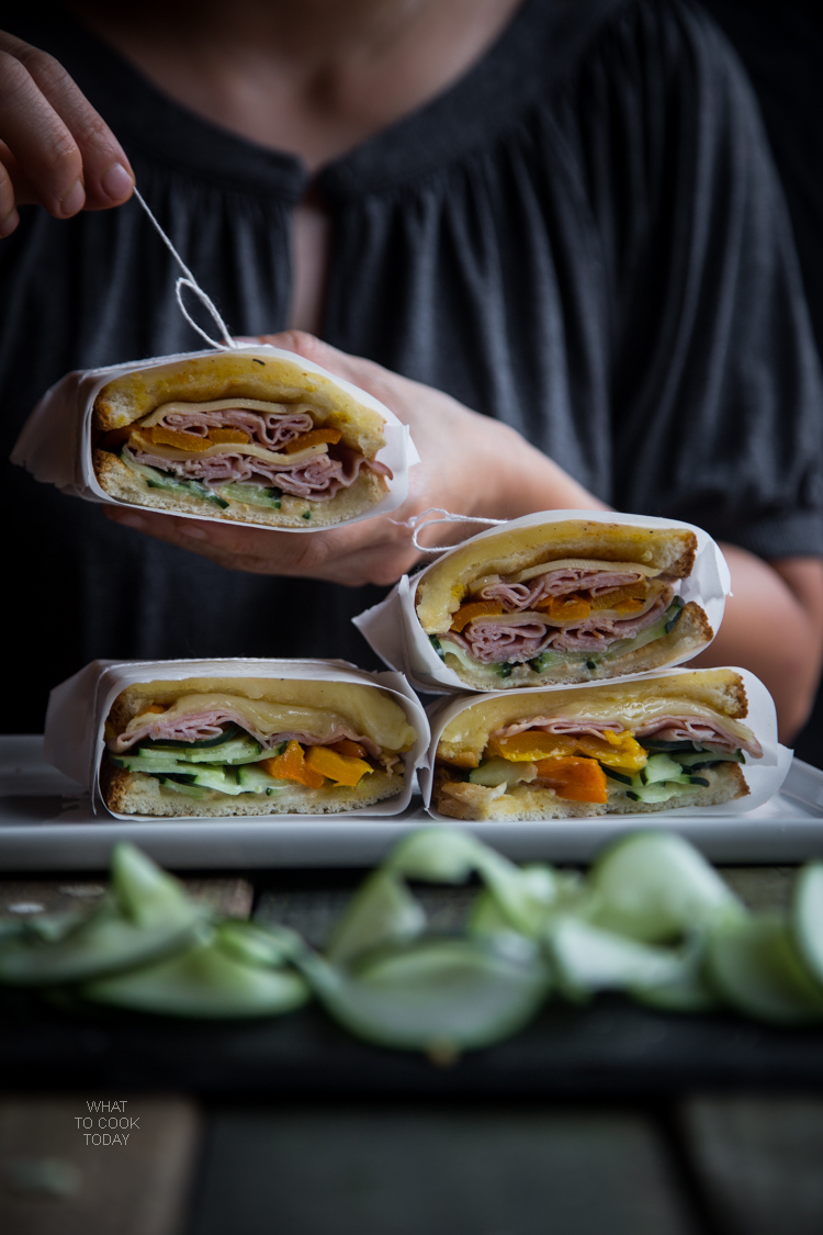 Ham and Gruyere sandwich #SandwichWithTheBest #ad