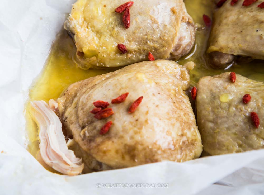 Easy Hakka Salt-Baked/Steamed Chicken (Ipoh-style)