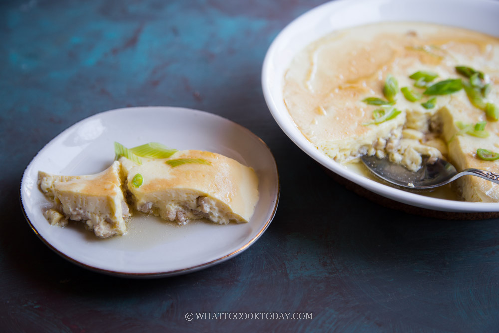 Easy Steamed Egg with Minced Pork