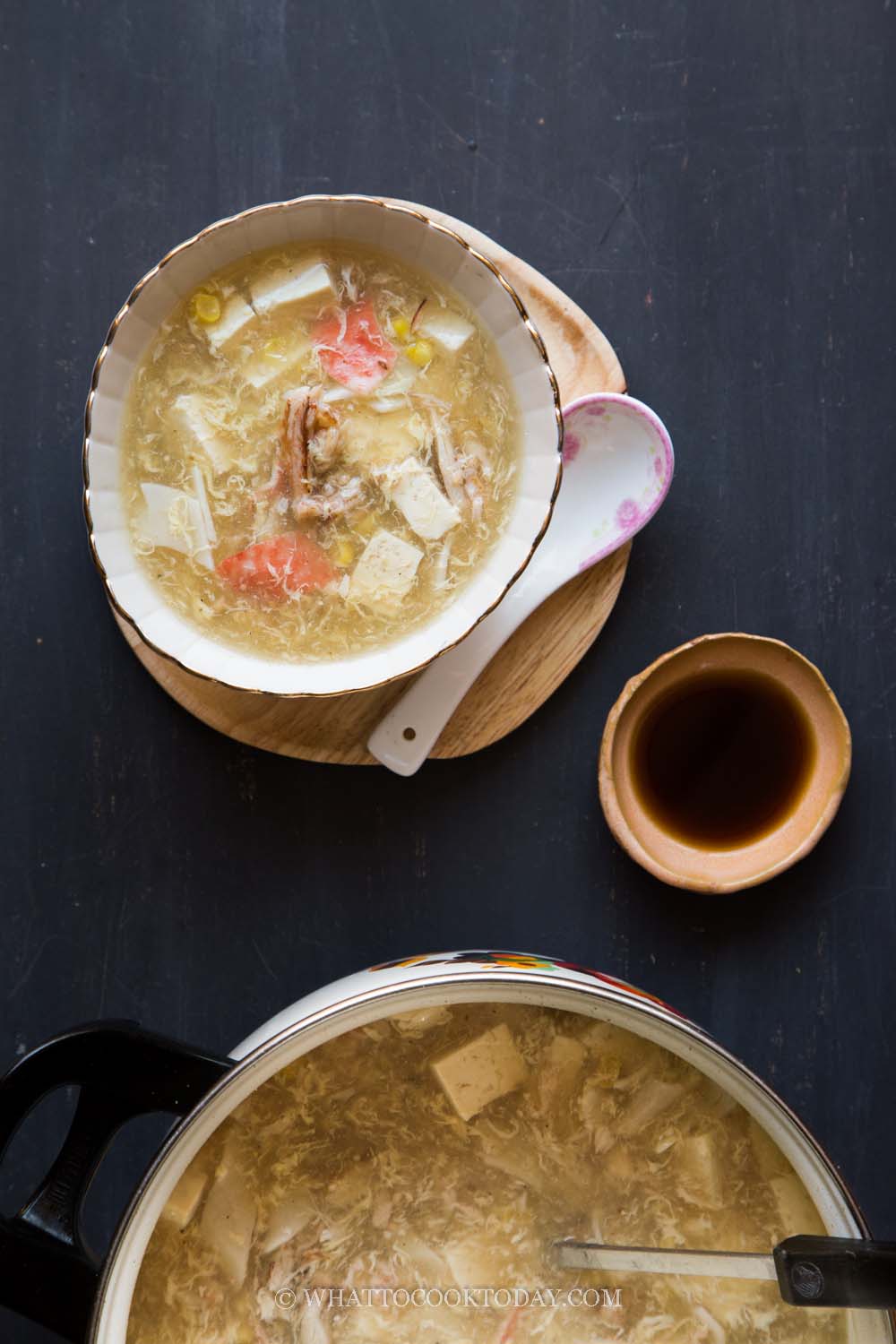 Easy One-Pot Tofu Crab Meat Soup