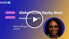 Valerie Rogers at HIMSS_Global Health Equity Week 2024