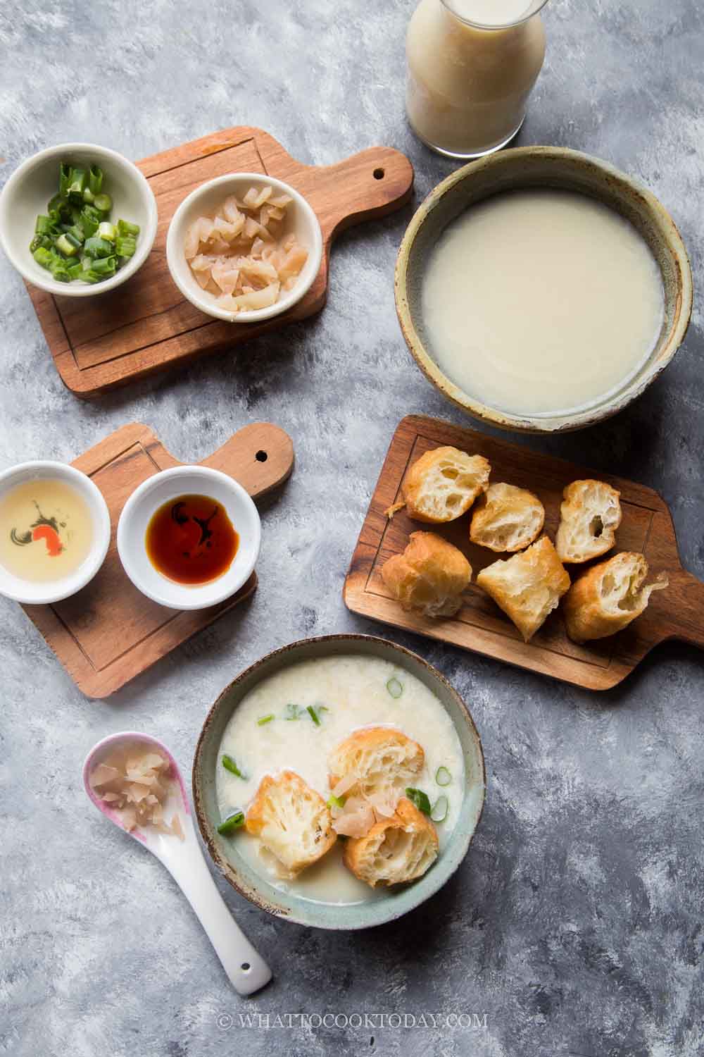 Taiwanese Savory Soy Milk Soup (Xian Dou Jiang)